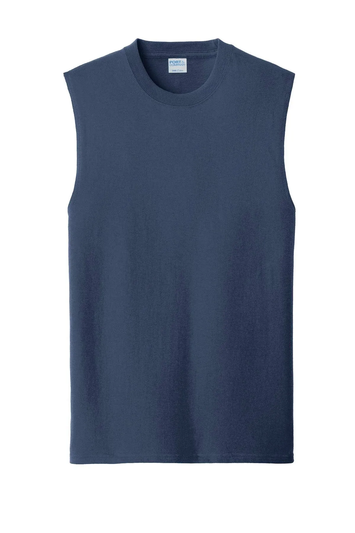 Port & Company PC54SL Core Cotton Sleeveless Tee - Navy - S