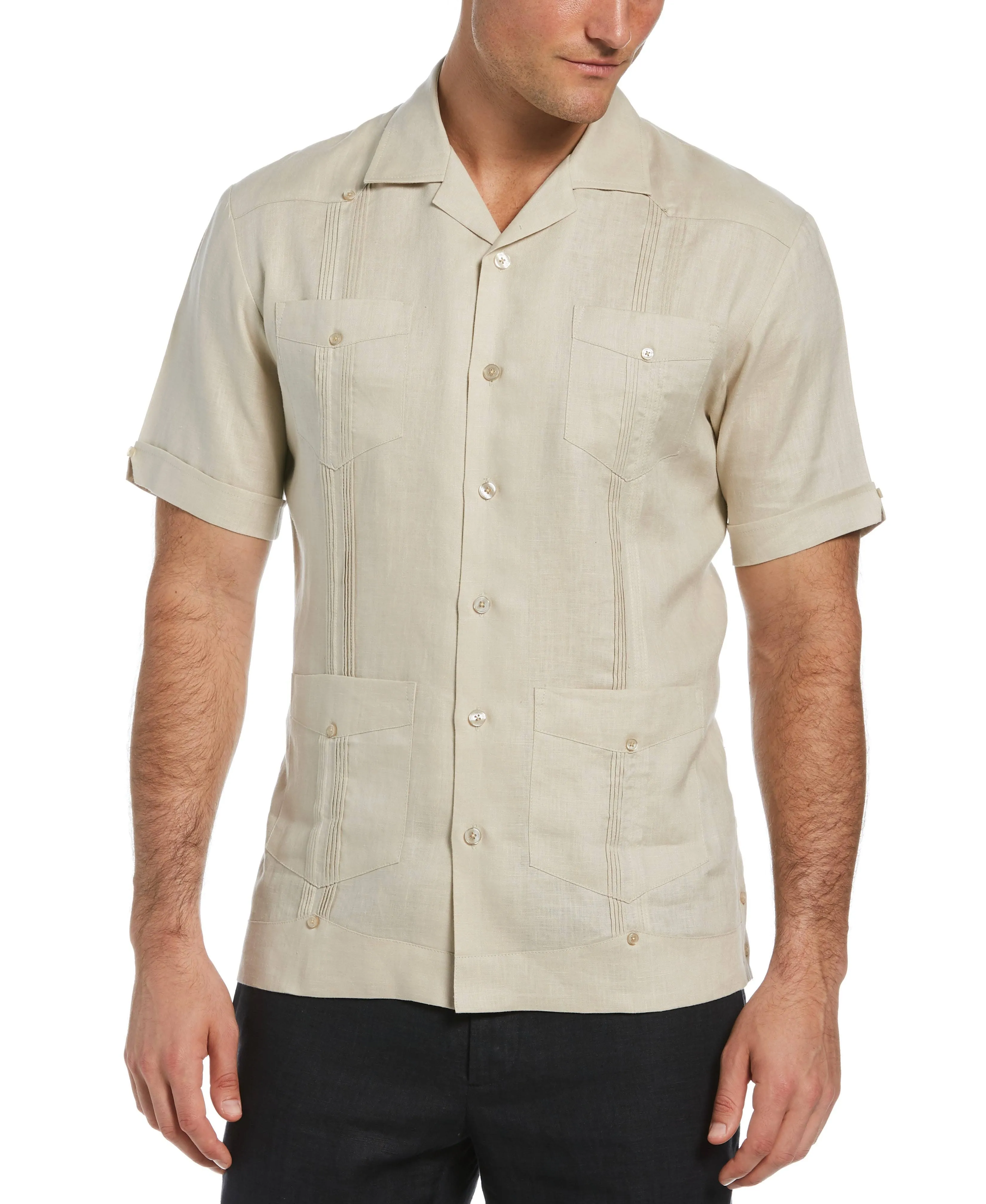 Cubavera Linen Classic Guayabera Shirt - Men’s M