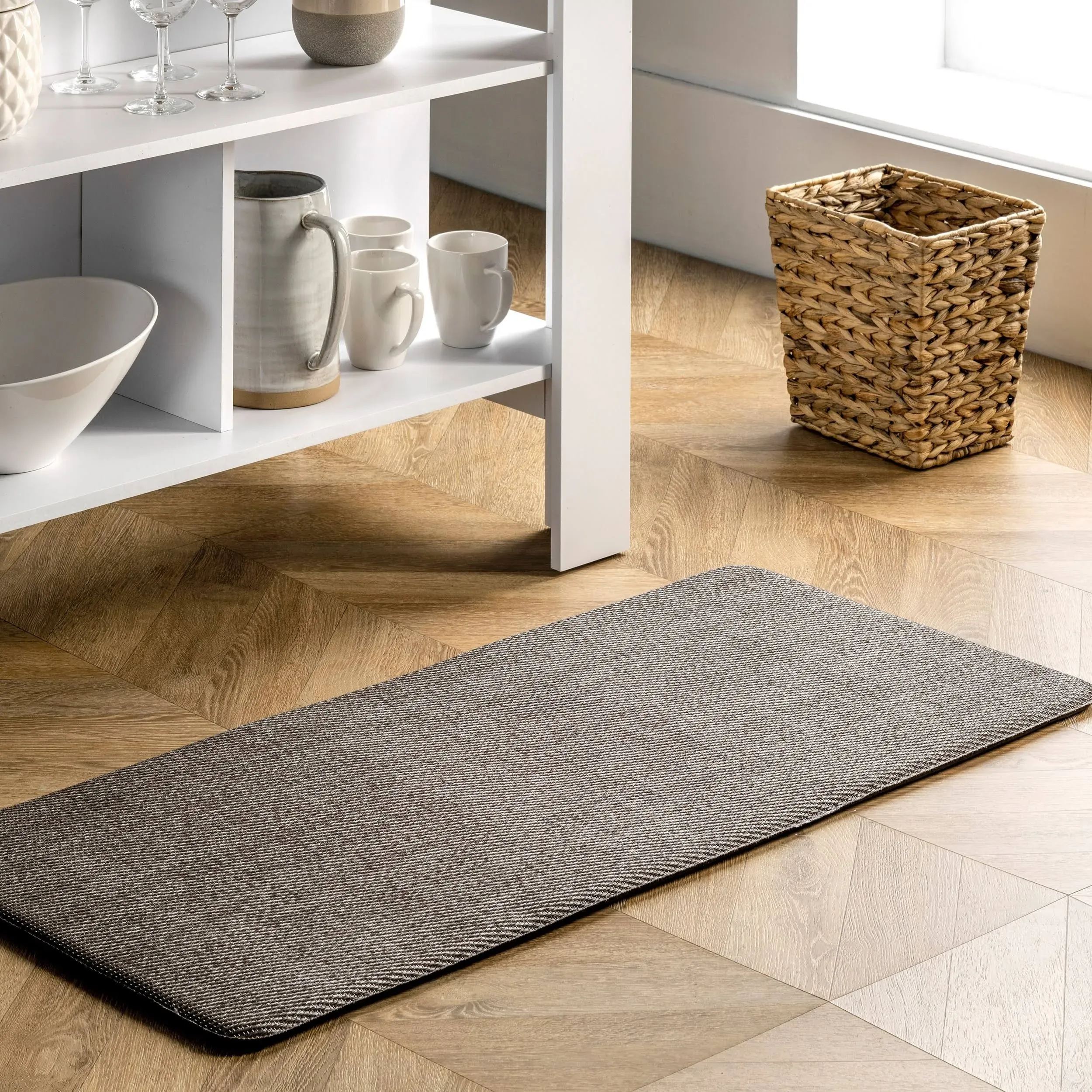 Nuloom Casual Braided Anti Fatigue Kitchen or Laundry Room Comfort Mat