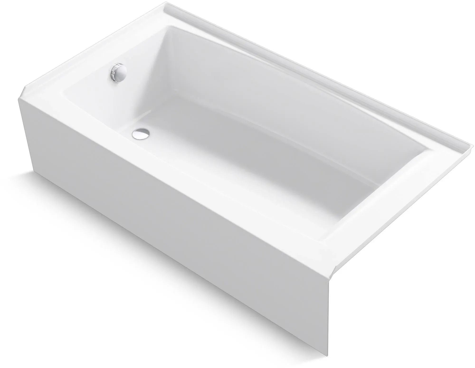 Entity 60" x 32" Alcove Bath with Left Drain