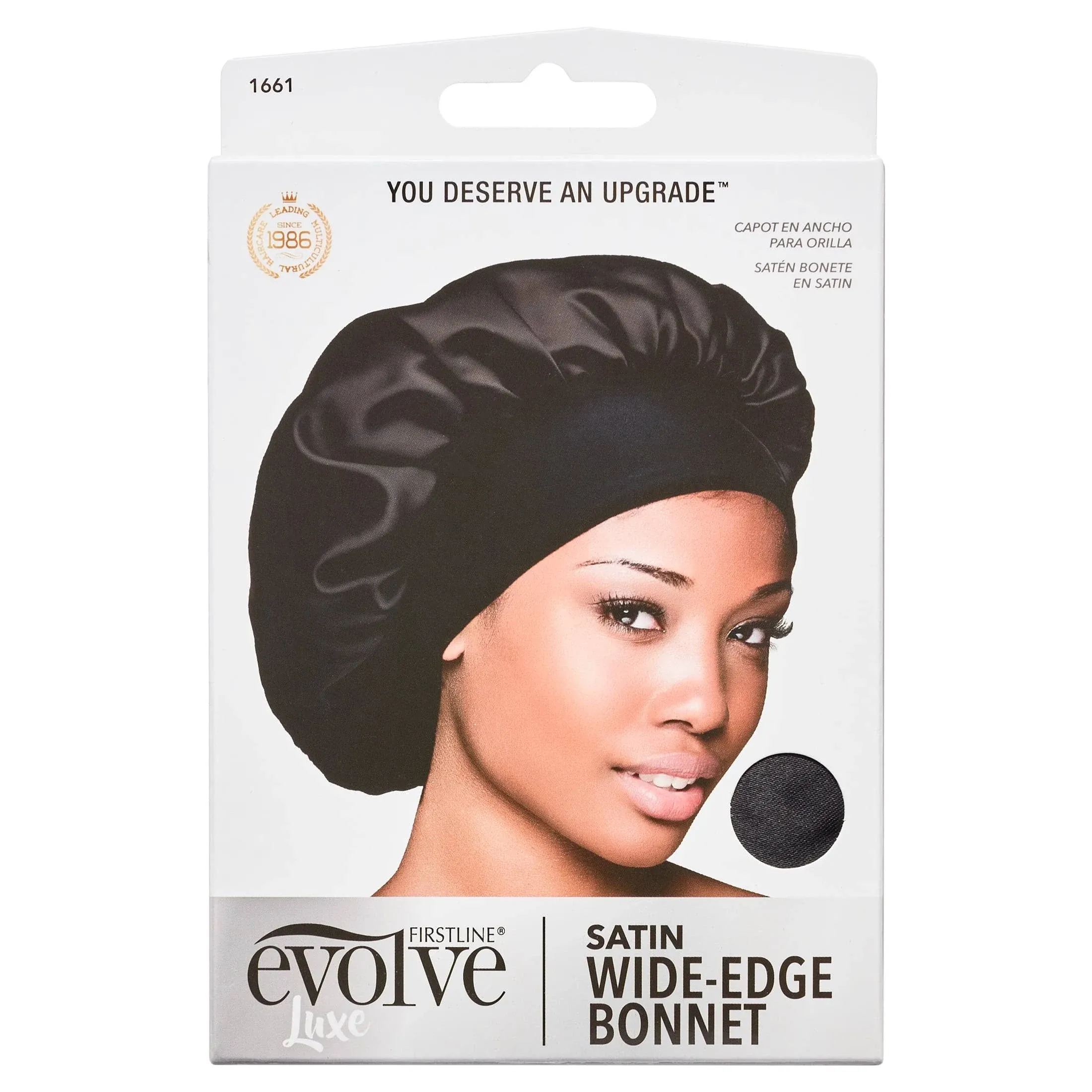 Evolve Satin Wide Edge Bonnet Black