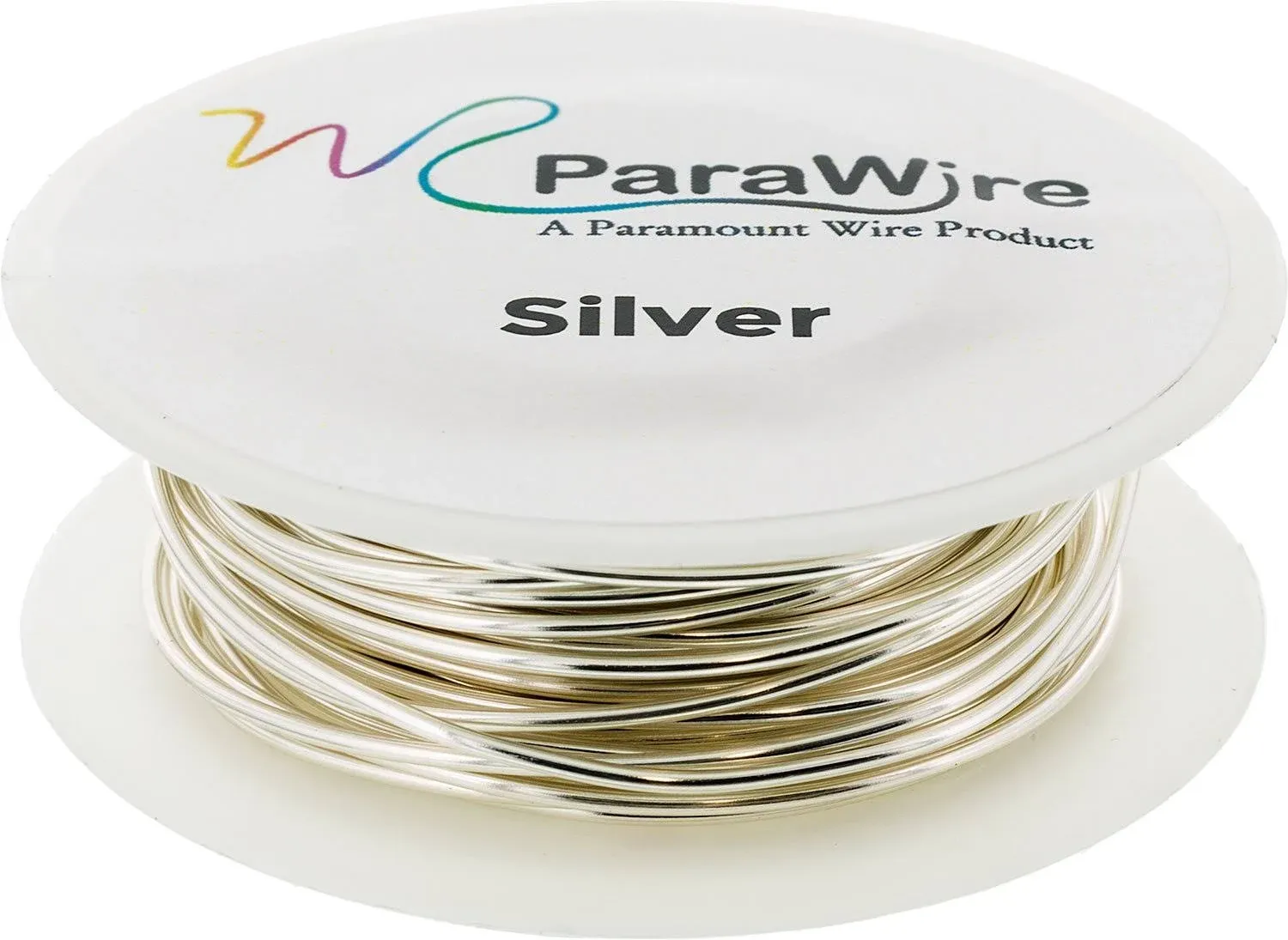 Copper Wire, Silver Plated Parawire 22ga Silver 60&#039; Roll