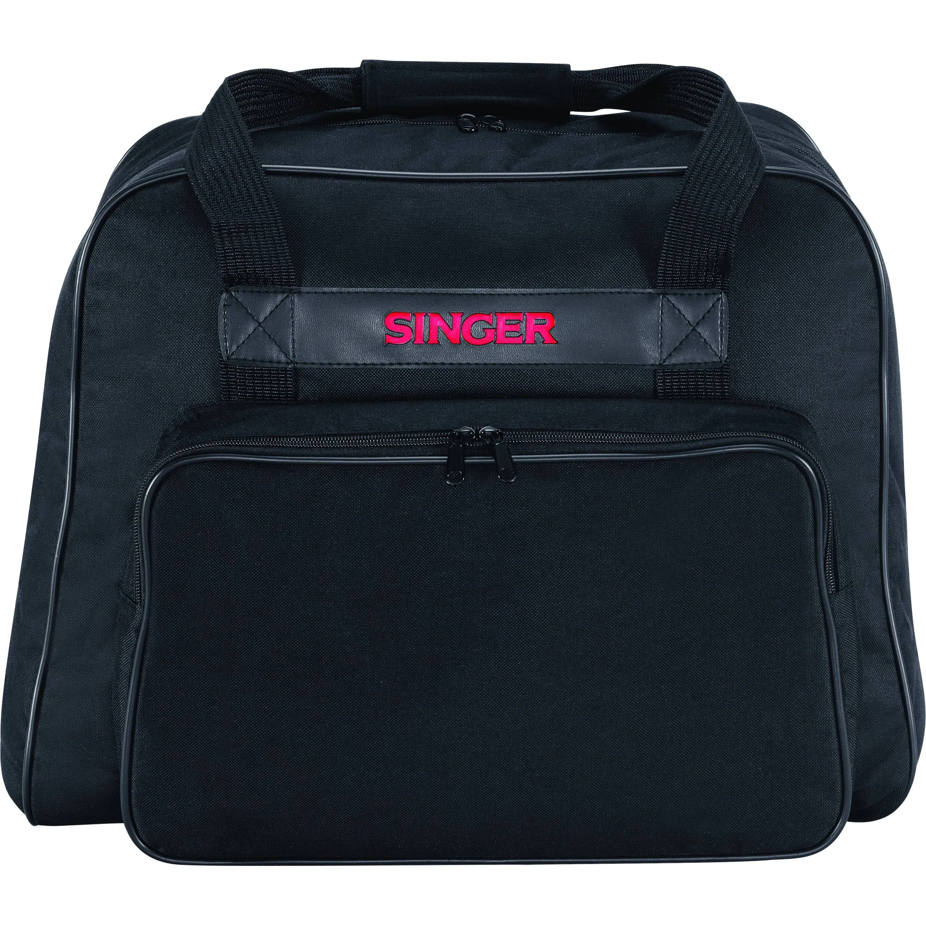 SINGER | Machine Carrying Case, Brick Color, Spacious Case Fits Most Standard Sewing Machines and Sergers, Fully-Padded Interior, Durable Canvas Exterior, Easy Zip, Large Front Pocket, Easy Transport