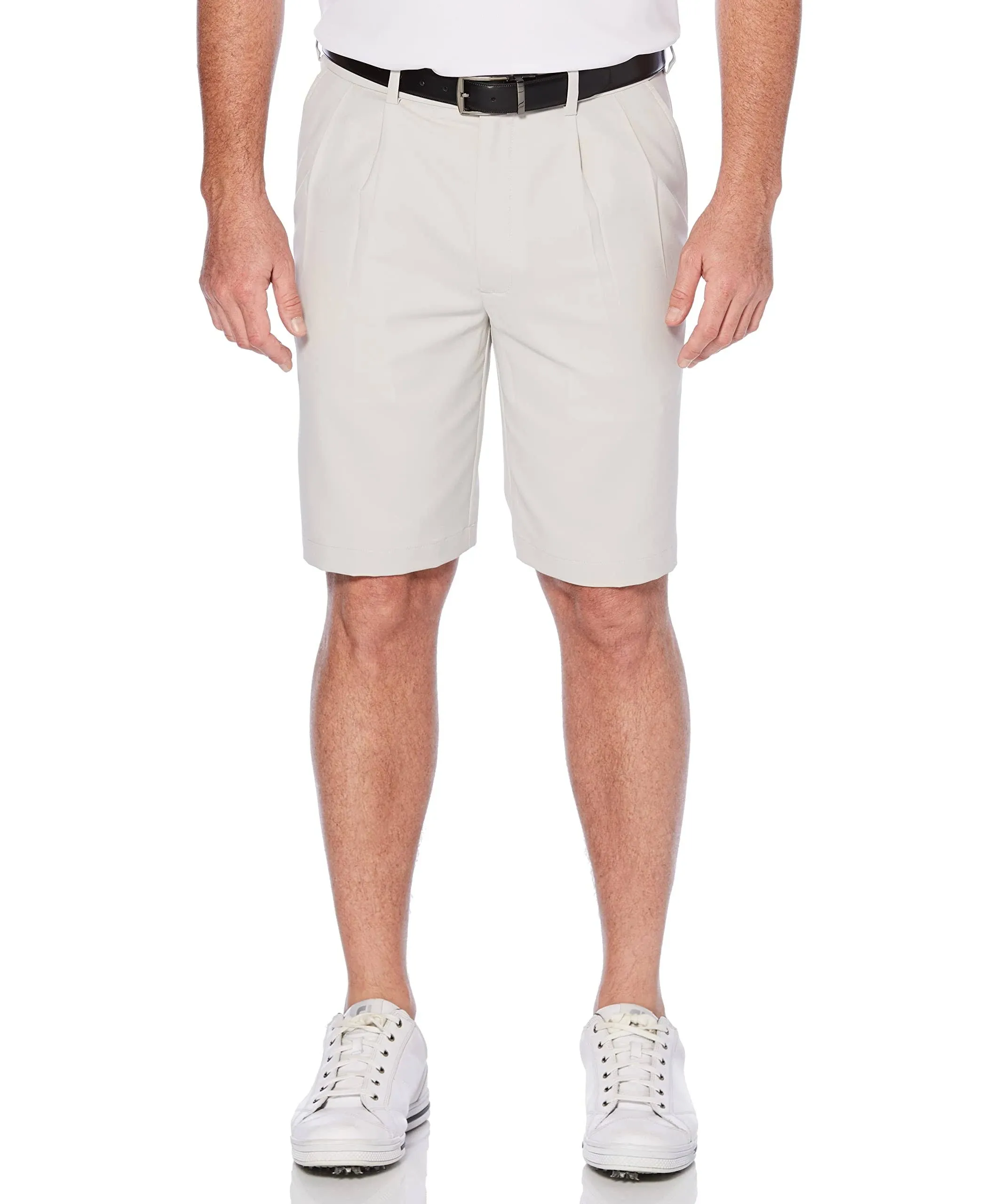 Men's Double Pleated Golf Short with Active Waistband