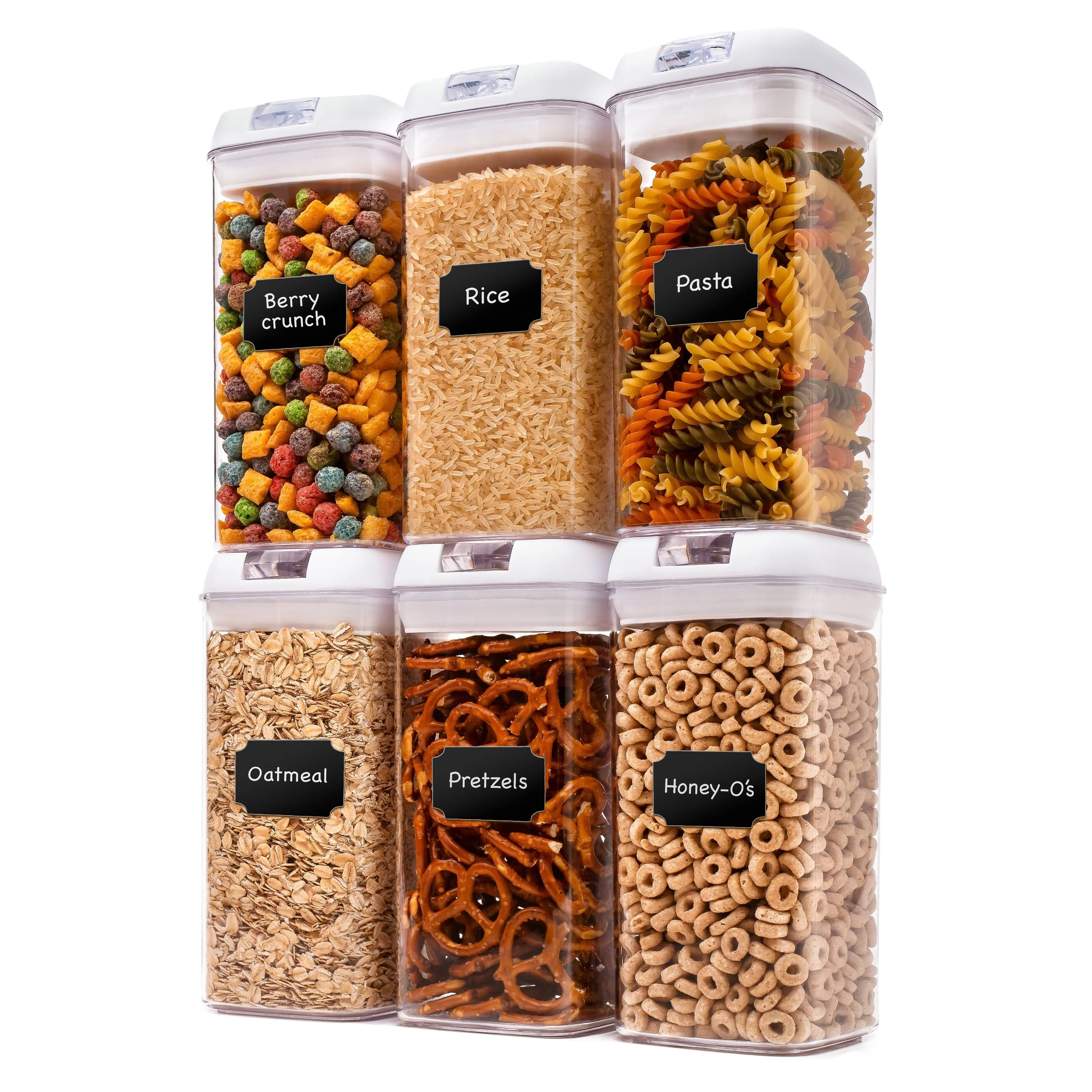 Cheer Collection Airtight Food Storage Containers Set of 6