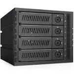 Mediasonic 4 x 3.5” and 2.5” SATA 3 / SAS 2 Hard Drive or SSD to 3 