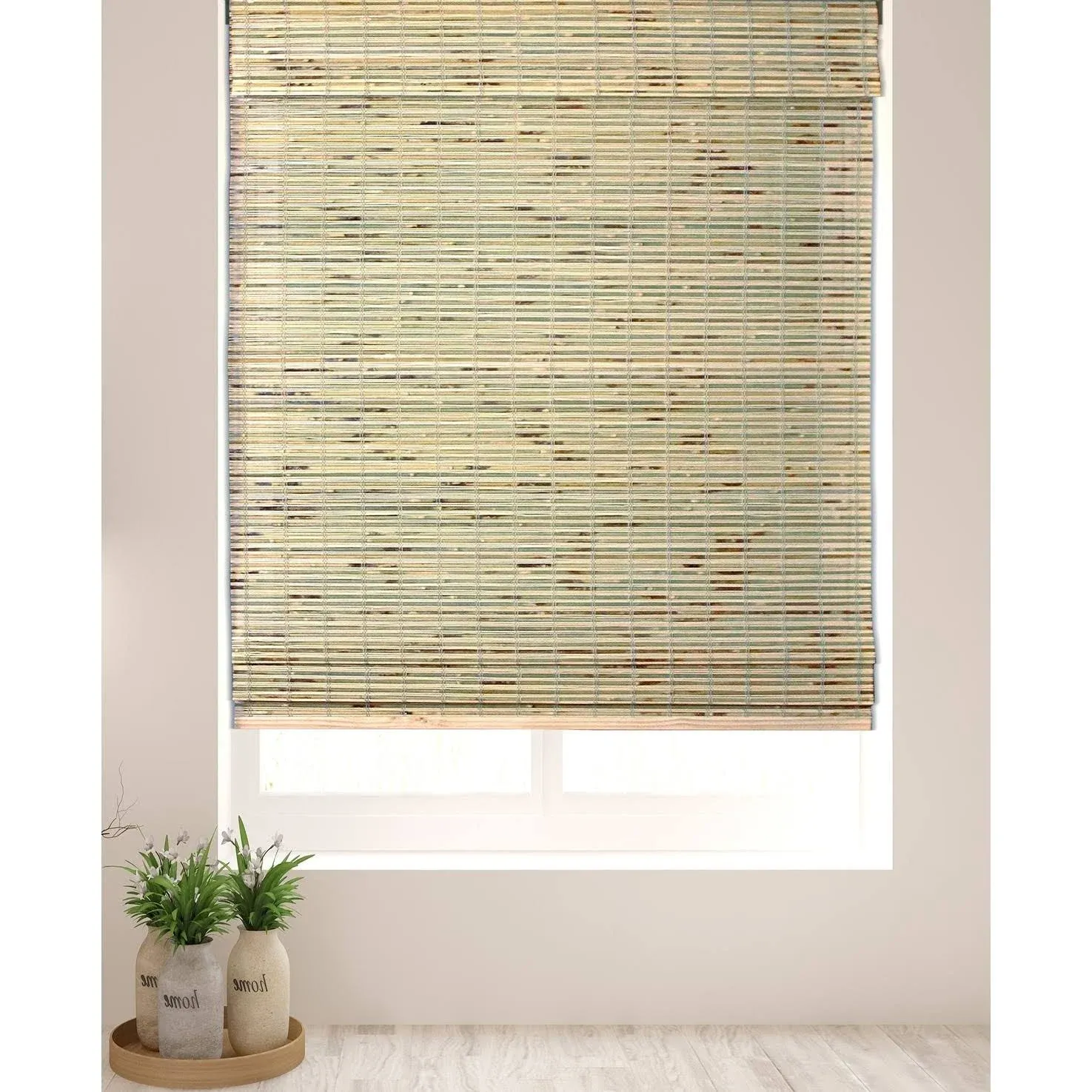 Arlo Blinds Dali Native Cordless Bamboo Shade - Size 28 inchw x 60 inchh Size 28W ...