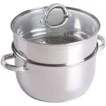 Oster Sangerfield 3 Qt Dutch Oven Casserole with Steamer Basket Stainless Steel