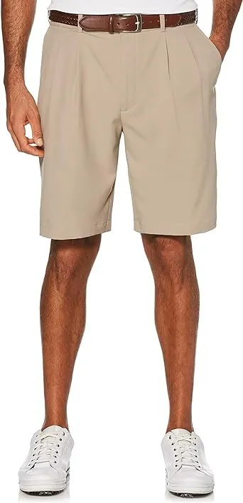 "Men's Double Pleated Golf Short with Active Waistband"