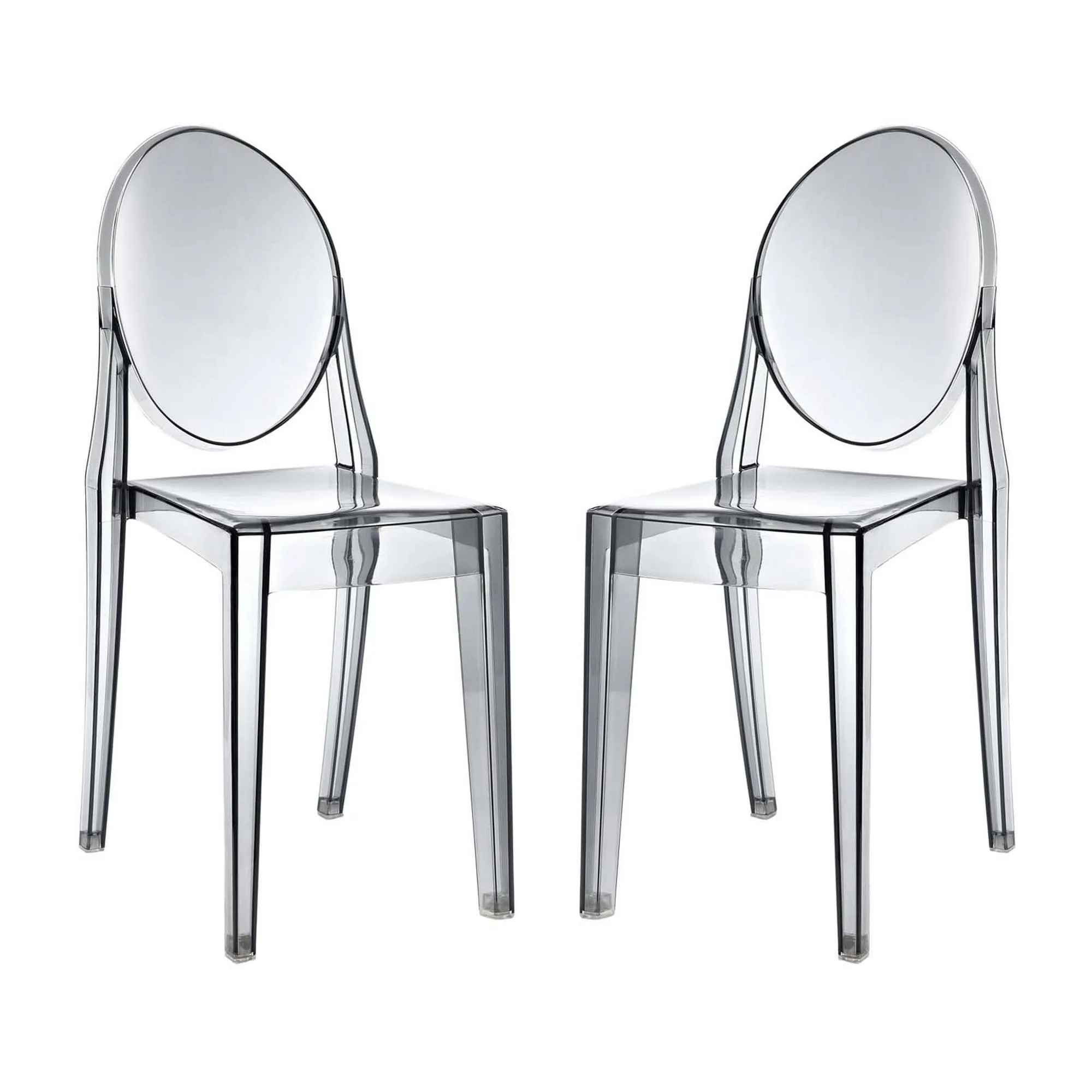 Modway Casper Dining Chairs Set of 2 - Smoke