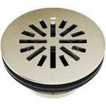 Delta Other 4" Prefab Round Shower Drain DT051411 Polished Nickel