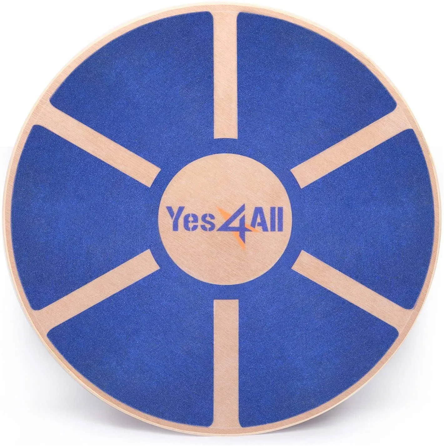 Yes4All Wooden Wobble Balance Board, 16 in Surface, for Exercise Balance Trainer - Blue