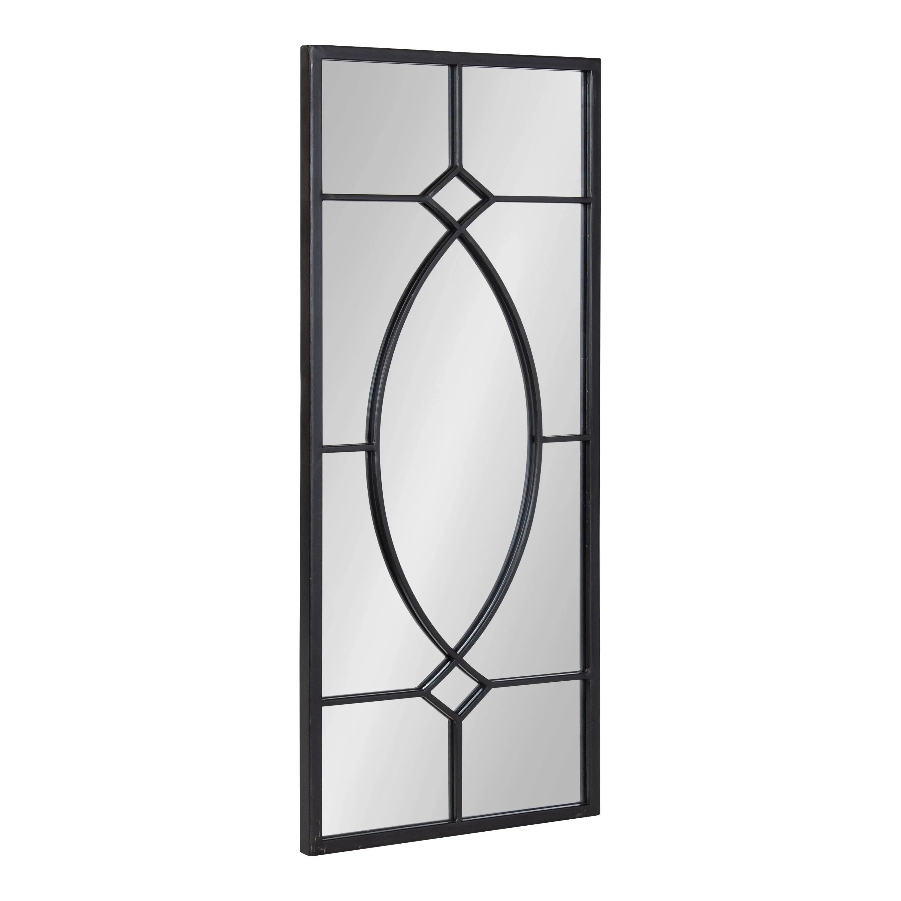 Kate and Laurel Bakersfield Metal Framed Mirror - 13x30 - Black