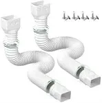 YOTODY 2 Pack Rain Gutter Downspout Extensions Flexible,Unive<wbr/>rsal Drain Downspou