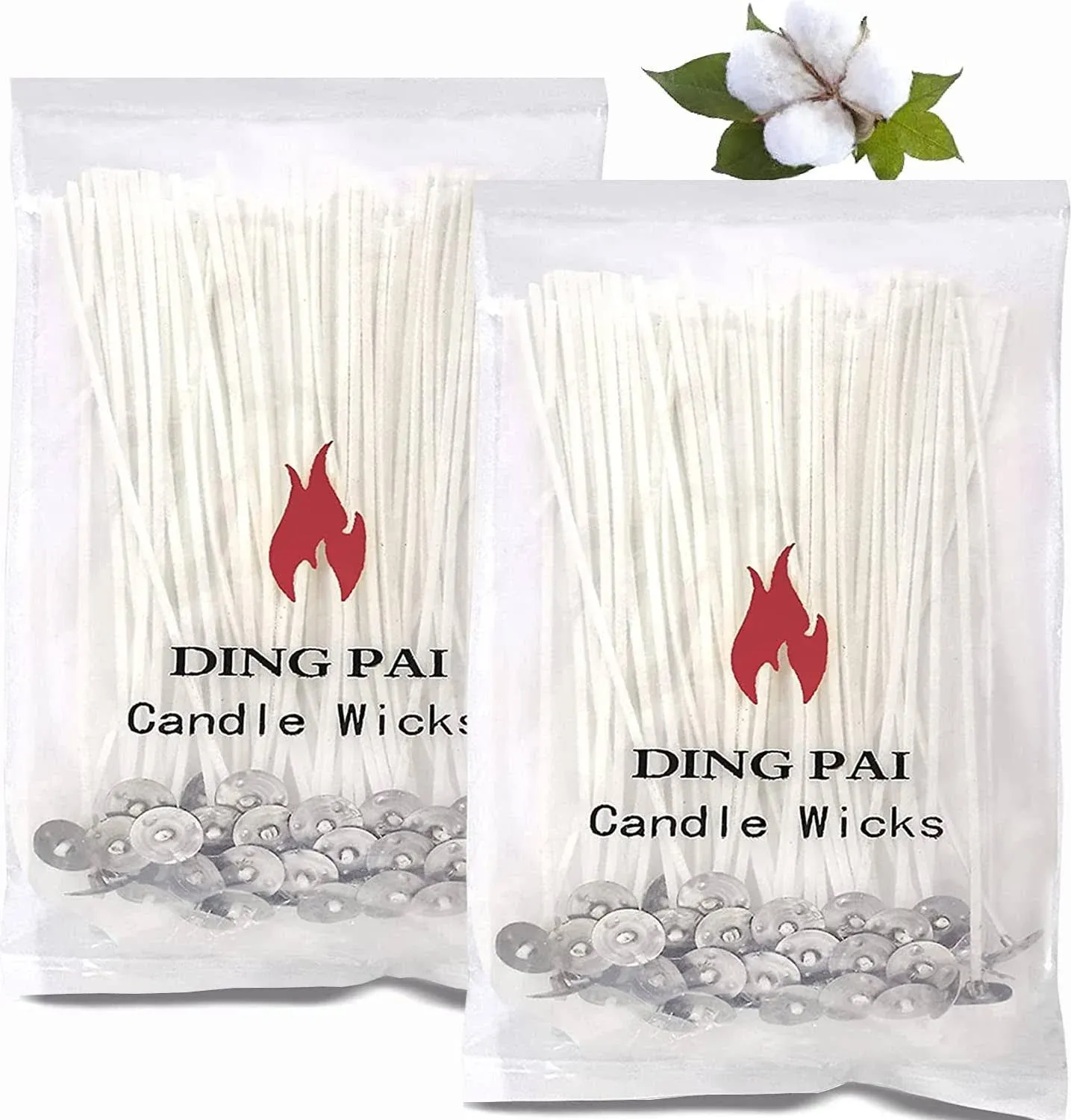 DINGPAI 100pcs Cotton Candle Wicks