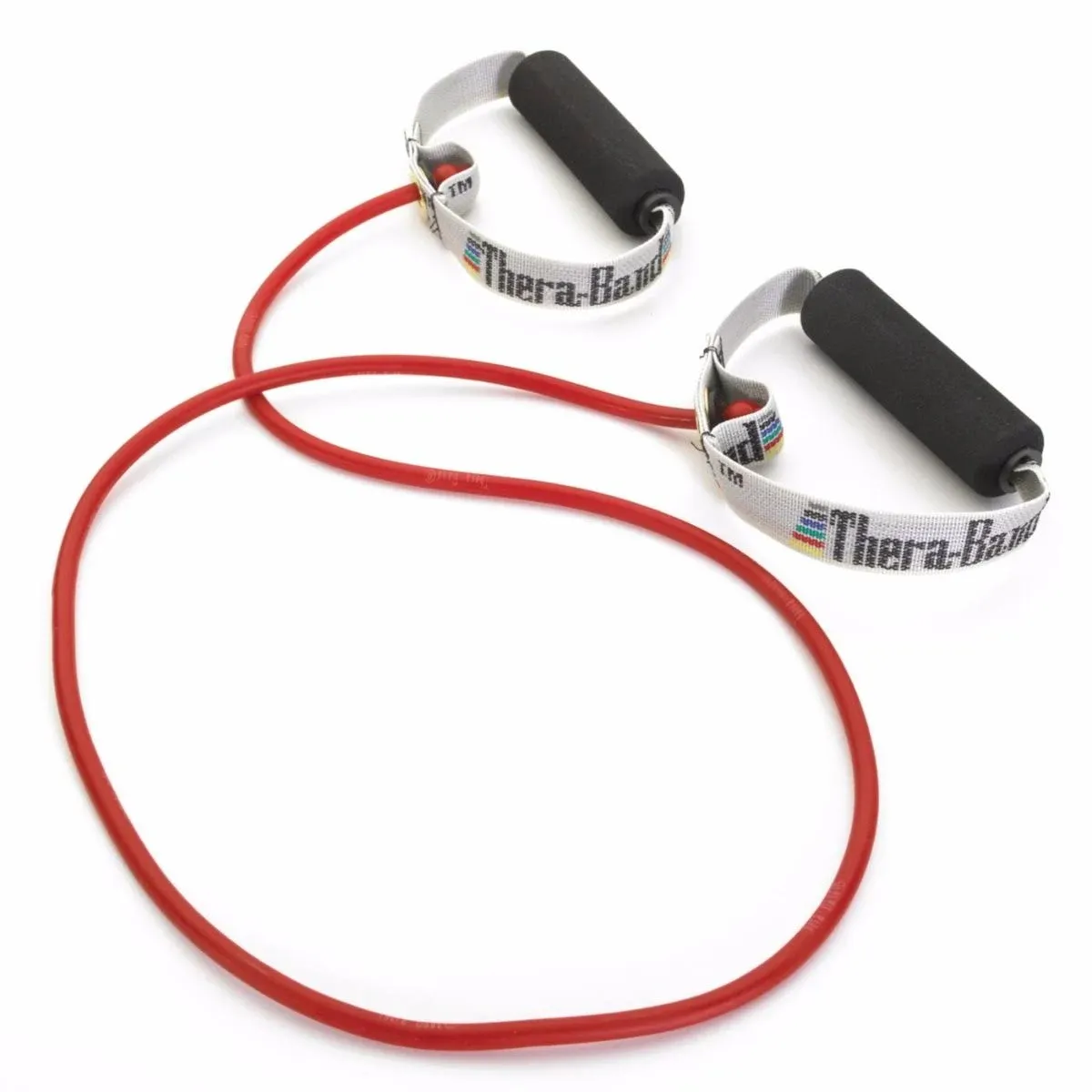  Resistance Tubes, Professional Latex Elastic Tubing with Hard Red - Medium