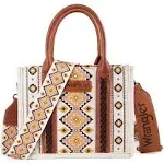 Wrangler Southwestern Print Small Canvas Crossbody Tote