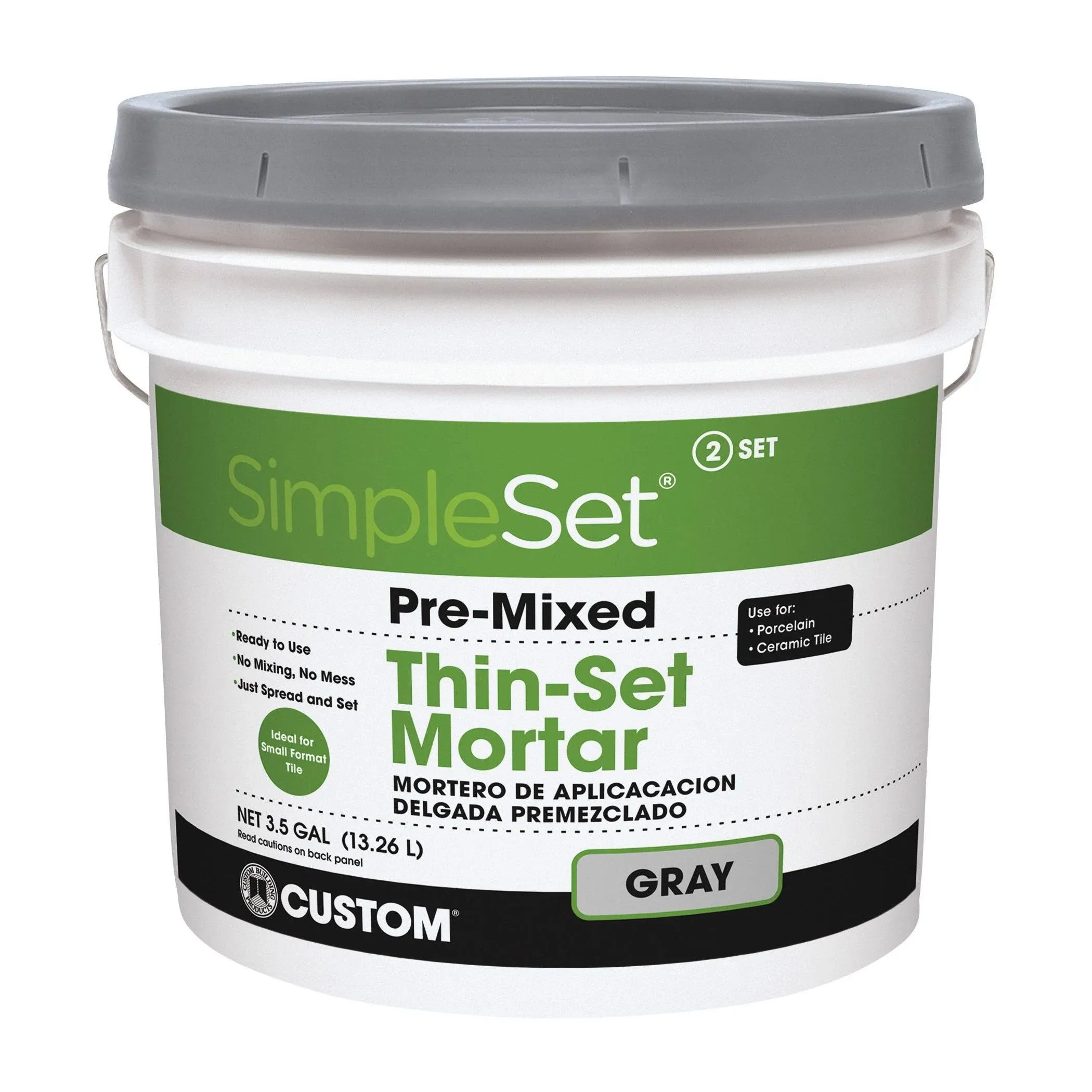 Custom BLDG Products CTTSG3 3.5-Gallon Thin Set Mortar