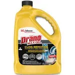 Drano Max Gel® Clog Remover, 128 Oz, Bottle, Bleach Scent - 4 per CA - 696642