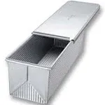 USA PAN | Stainless Steel Large Pullman Loaf Pan with Cover - Silver | Realry