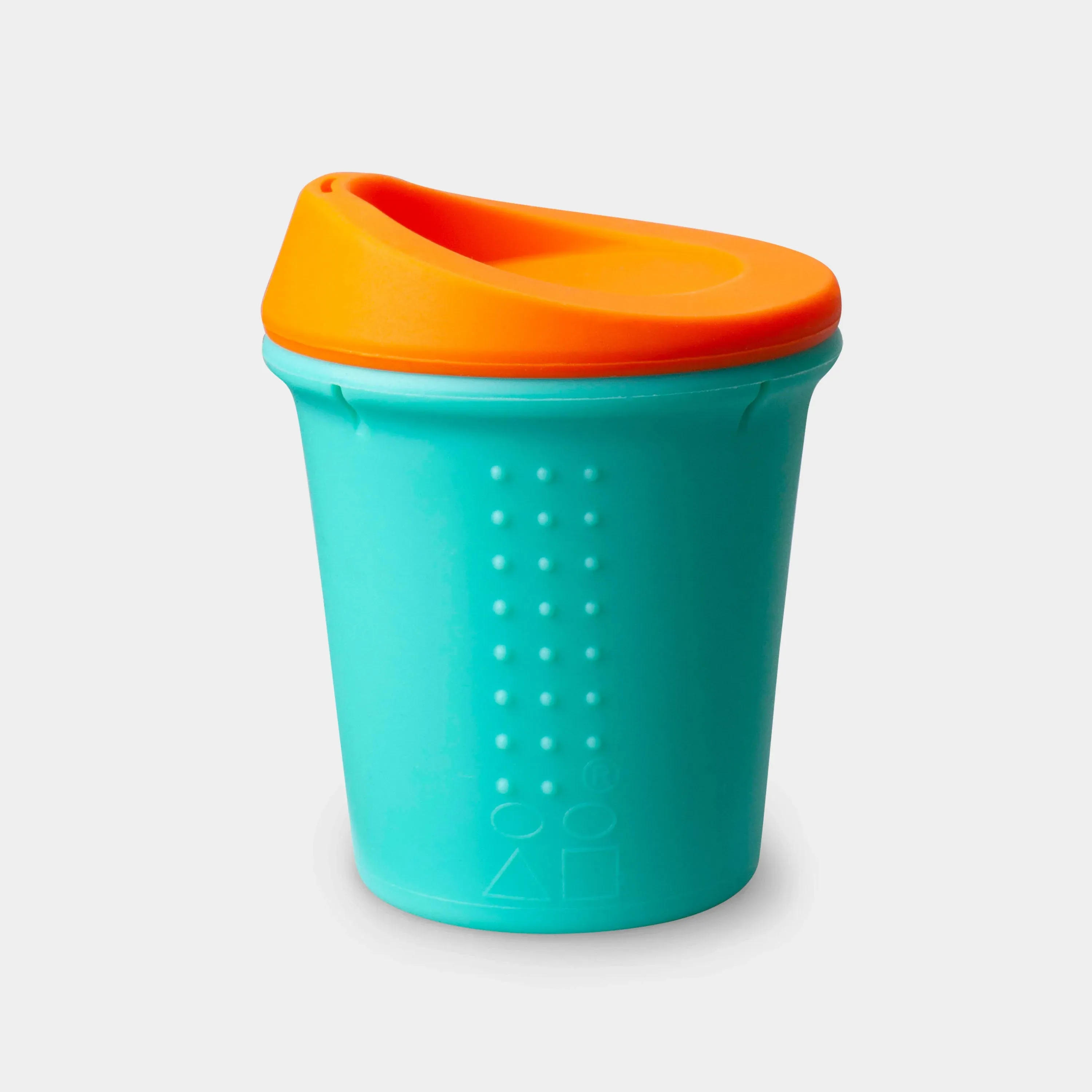 SILIKIDS SILICONE TO-GO CUP ORANGE & SEA - 8 OZ