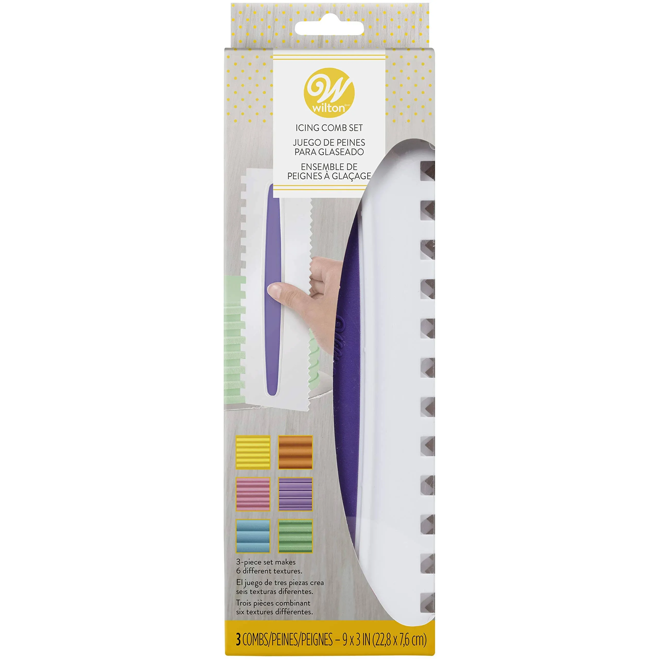 Wilton 3-Piece Icing Comb Set