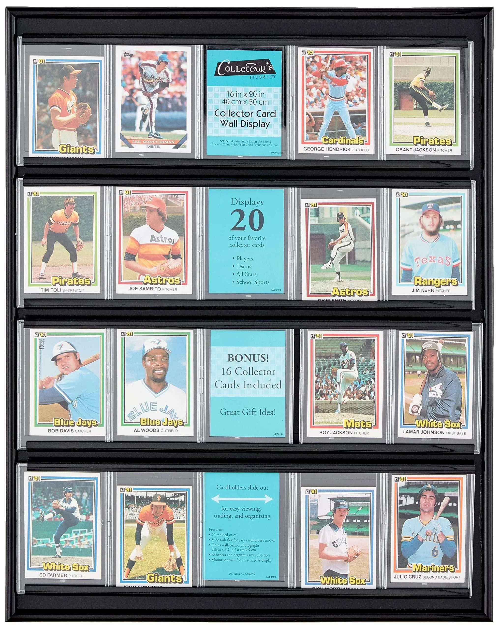 MCS 16x20 Inch Collector Card Wall Display