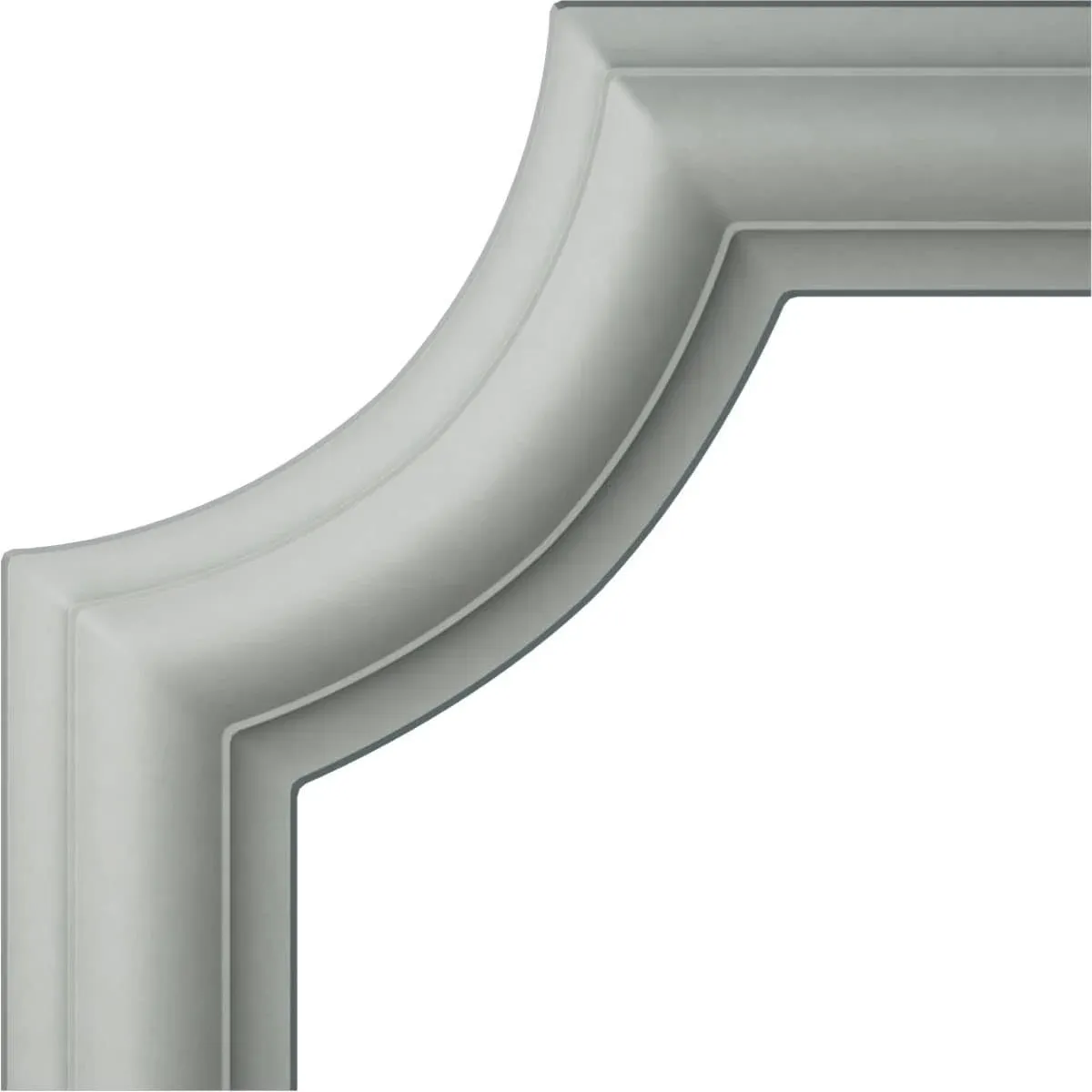 Ekena Millwork PML06X06AS-CASE-4 Ashford Corner (4-Pack) Panel Moulding, 6 1/8"W x 6 1/8"H, Primed