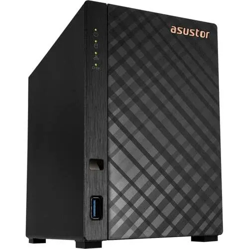 Asustor Drivestor 2 Lite AS1102TL, 2 Bay NAS Enclosure Network Storage, 1.7GHz Quad Core, 1GbE Port, 1GB RAM DDR4, Network Attached Storage for Cloud Storage (Diskless)