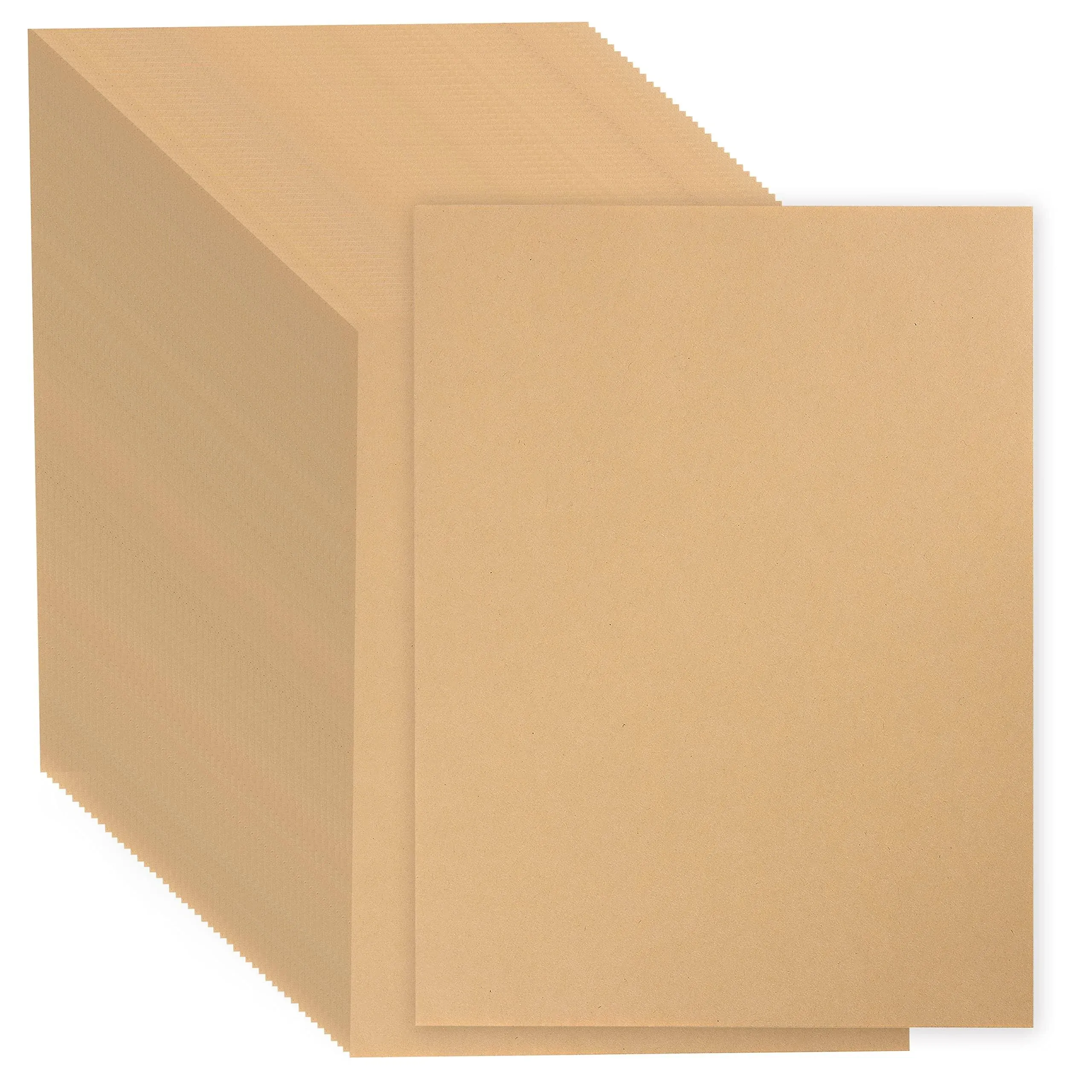 50 Sheets Brown Cardstock 8.5x11, 250gsm/92lb Kraft Cardstock Thick Paper for Crafts, Card Making, Invitations, Printing, Drawing, Scrapbook Supplies