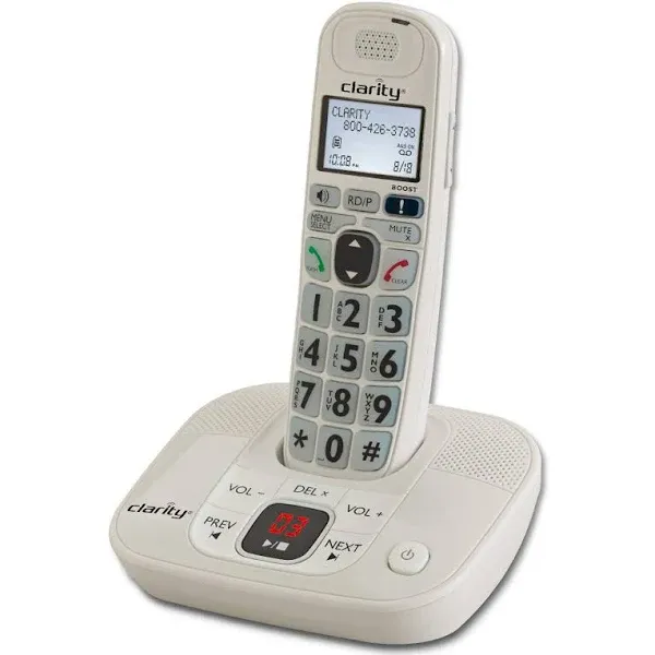 Clarity D712 Amplified Cordless Phone with Answering Machine