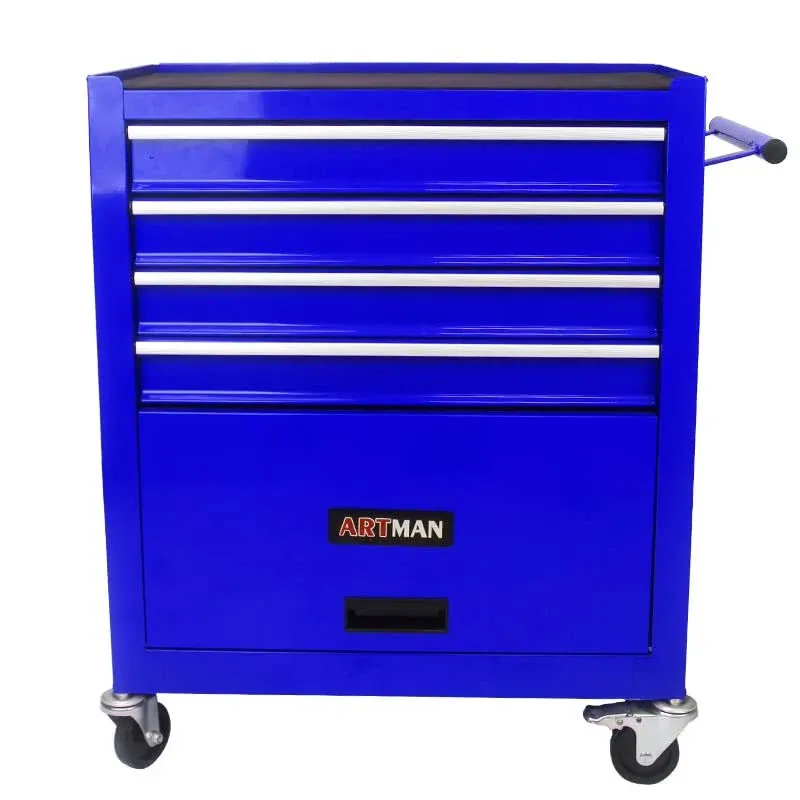 4-Drawer Rolling Tool Box Metal Storage Cabinet Tool Chest  with Wheels