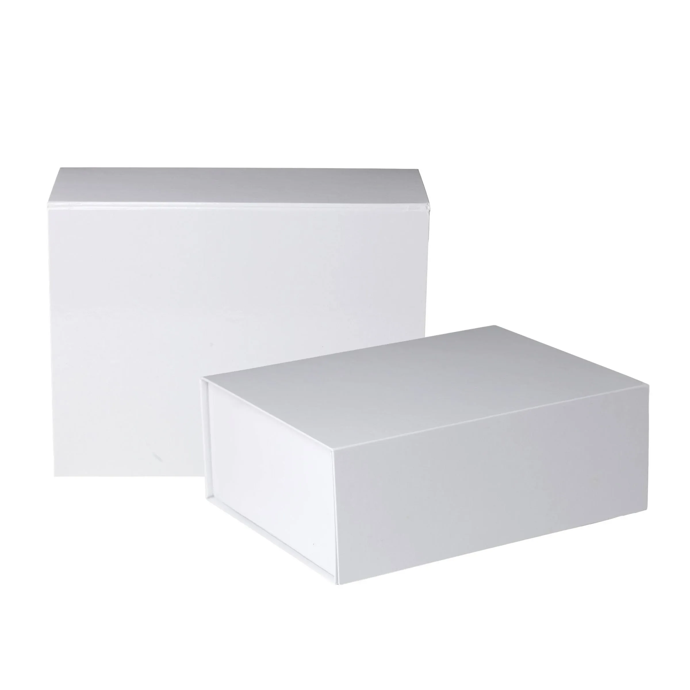 Jillson Roberts 2-Count Large Magnetic Closure Gift Boxes Available in 5 Colors, White Matte