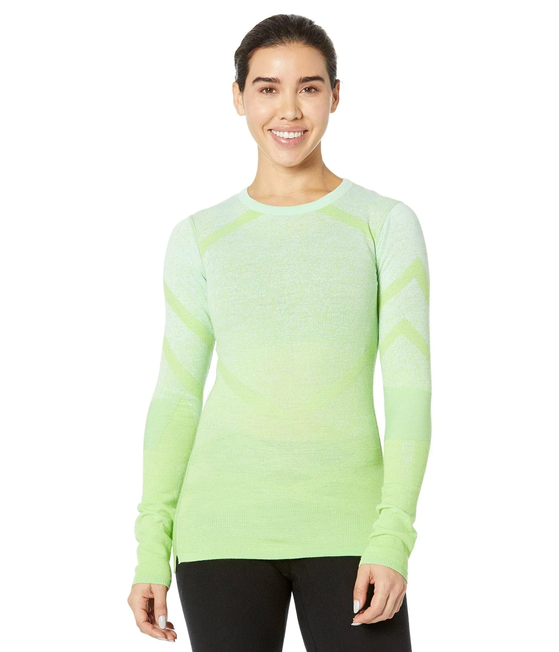 Smartwool Women's Intraknit Merino 200 Pattern Crew Merino Wool Base Layer