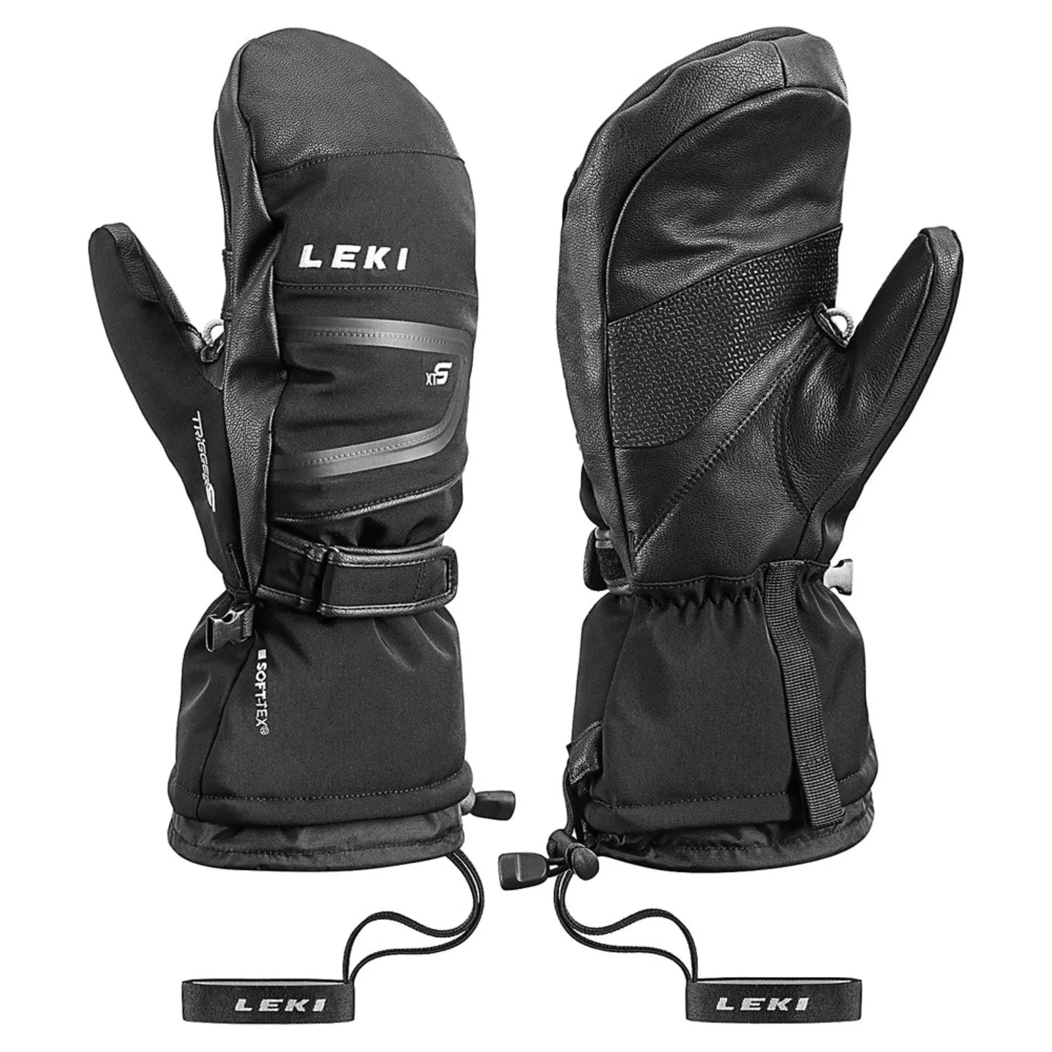 Leki Detect S Mittens, Black, 9