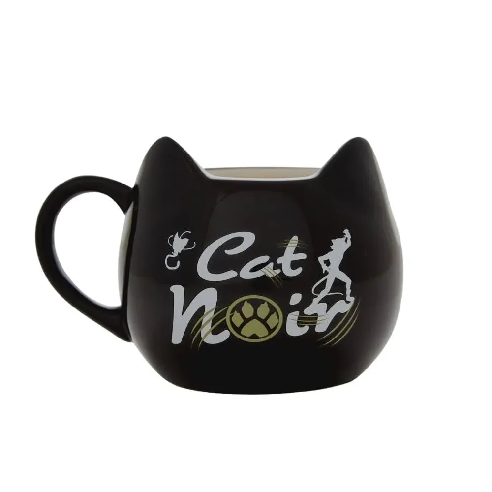 Miraculous Ladybug Cat Noir Coffee Mug Ceramic Tea Cup Black 16 oz