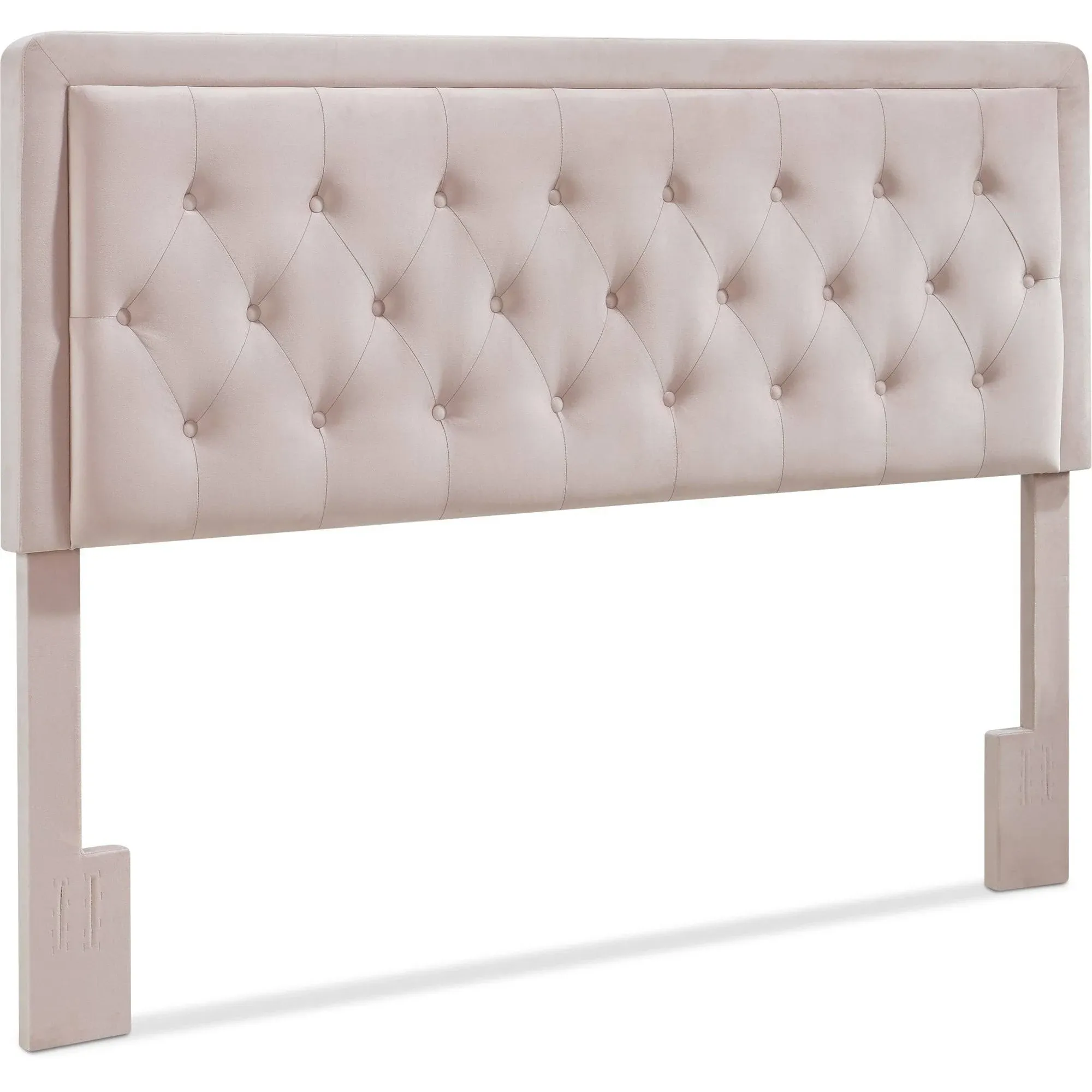 Amery Blush Pink King Upholstered Headboard