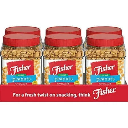 Fisher Dry Roasted Peanuts Sea Salt