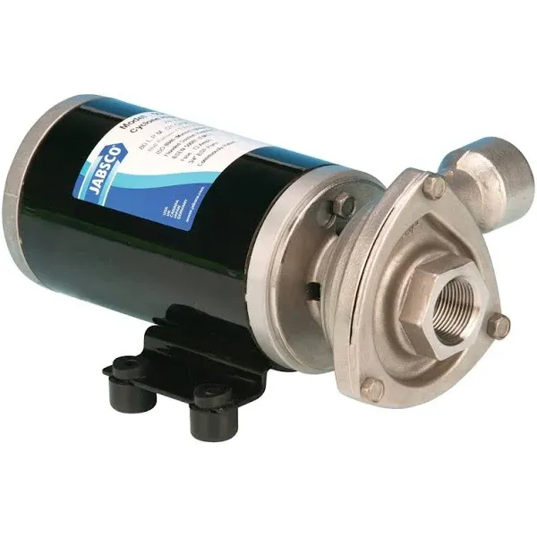 Jabsco Centrifugal High Pressure 'Cyclone' pump non-self-priming 24 volt d.c 50860-2024