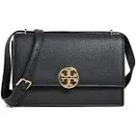 Tory Burch Miller Leather Shoulder Bag - Black