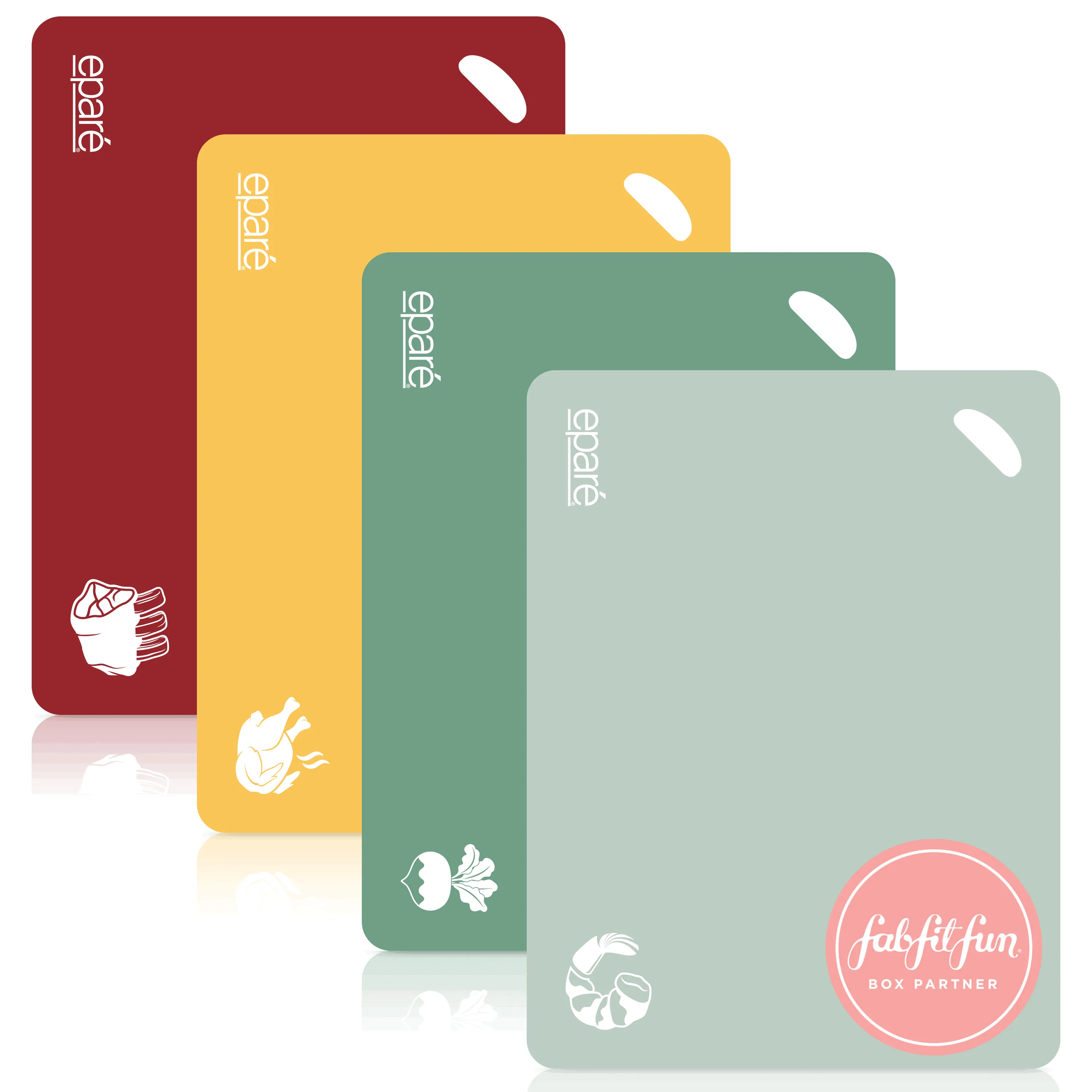 Epare Kitchen | Epare Cutting Board Set of 4 | Color: Green | Size: Os ...