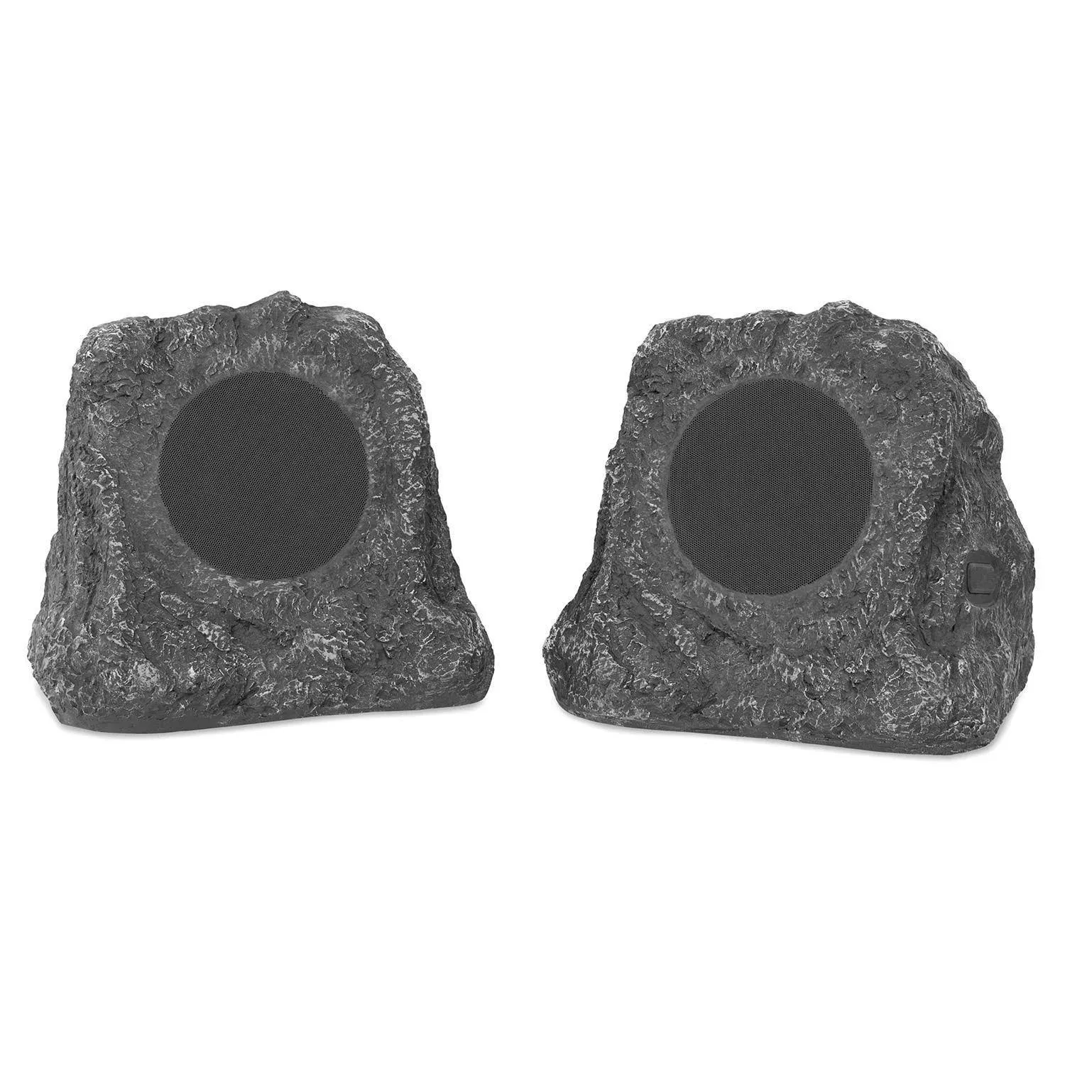 Innovative Technology Bluetooth Outdoor Rock Speakers, Pair