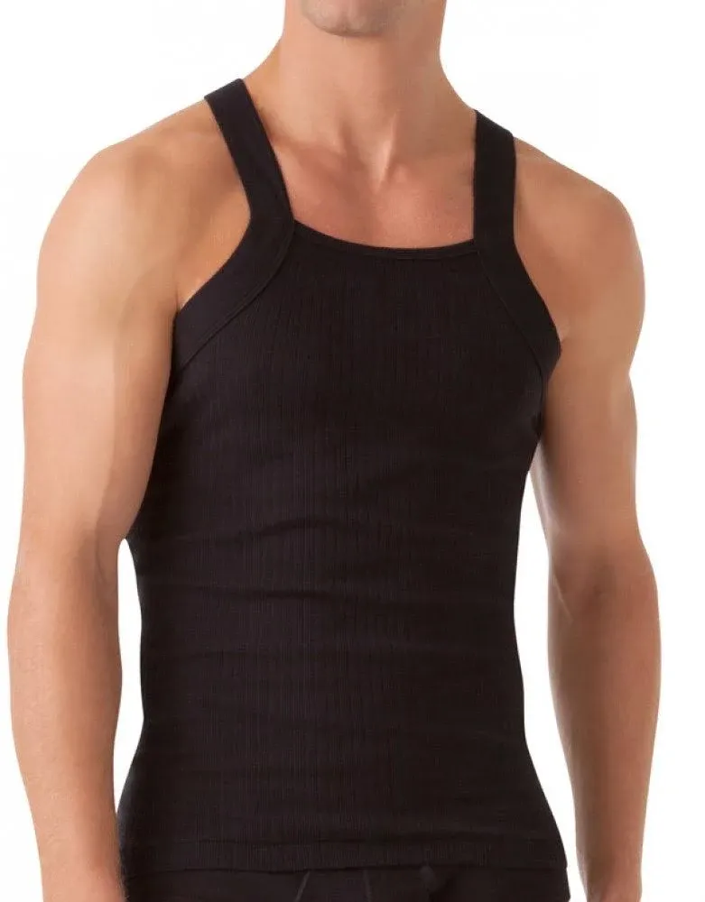 2xist Men's 2-Pack Essential Range Square Cut Tank Tops 020227