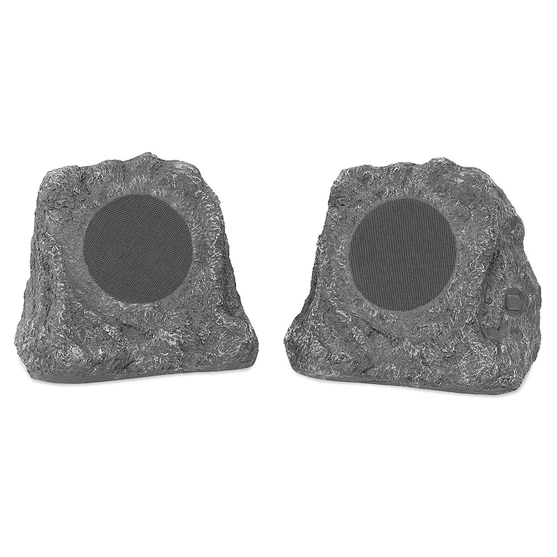 Pair of Wireless Waterproof Rechargeable Bluetooth Outdoor Rock Speakers