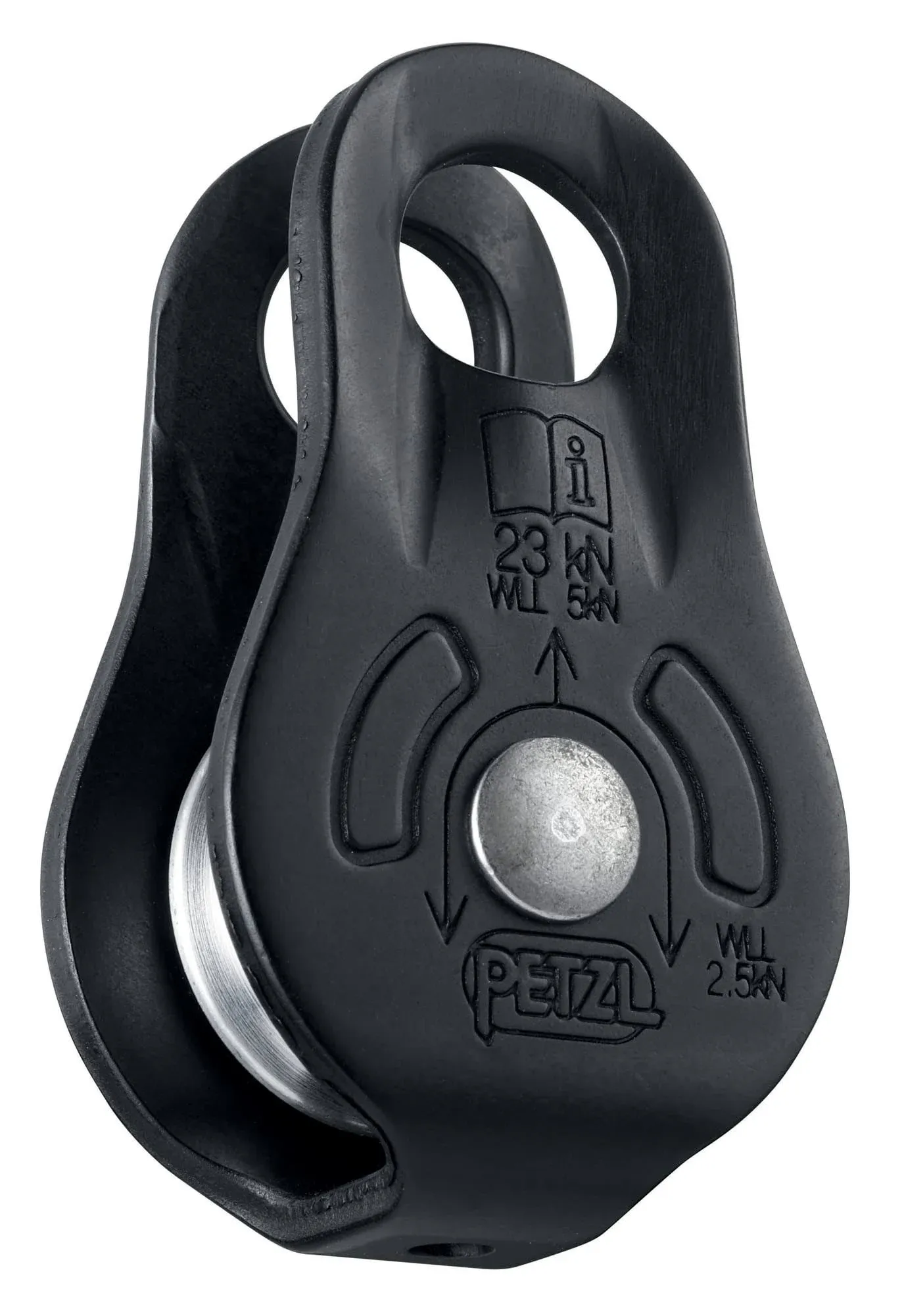 Petzl FIXE Pulley - Versatile Compact Pulley With Fixed Side Plates for Hauling and Rigging