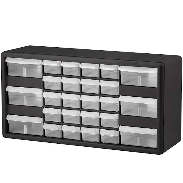 Akro-Mils Craft 26-Drawer Center Organizer, Black/Grey