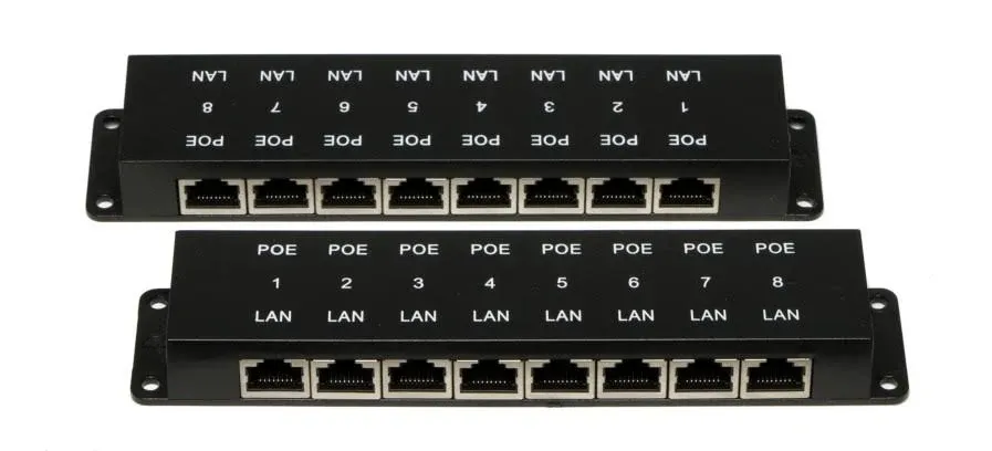 PoE Texas POE-8 | 8 Port PoE Injector for Power and Data to 8 Devices- Only Unit