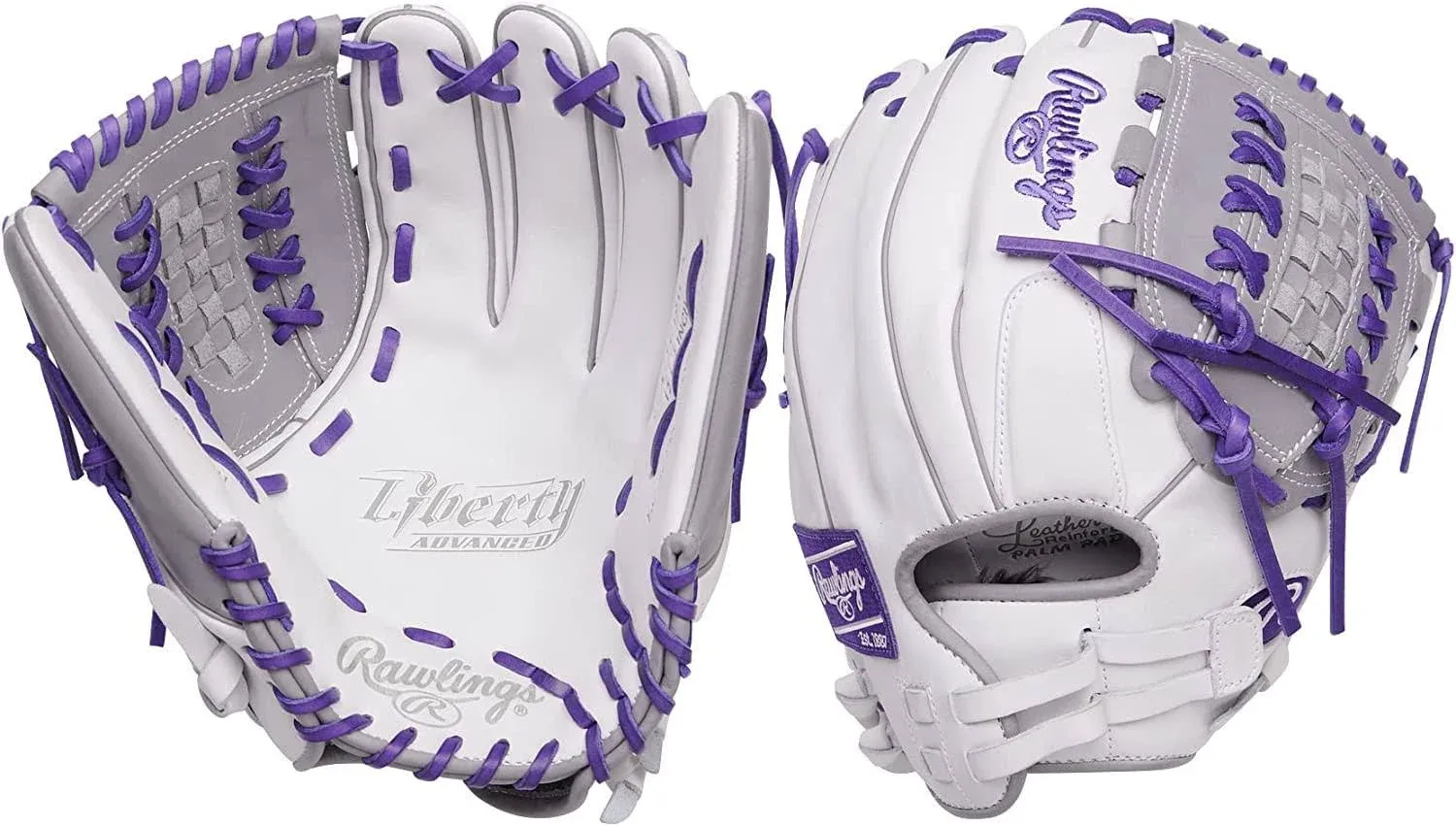 12.5 Inch Rawlings Liberty Advanced Color Series 4.0 Women's Fastpitch Softball Glove RLA125-18WPG