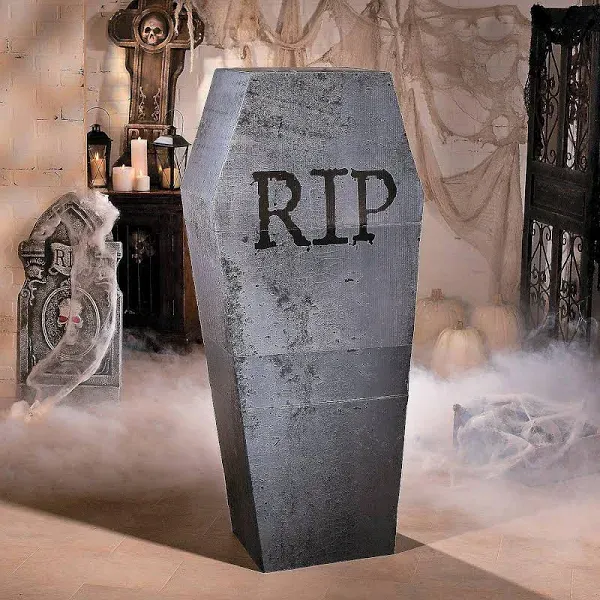 Halloween Coffin Cardboard Stand Up Halloween Party Decor