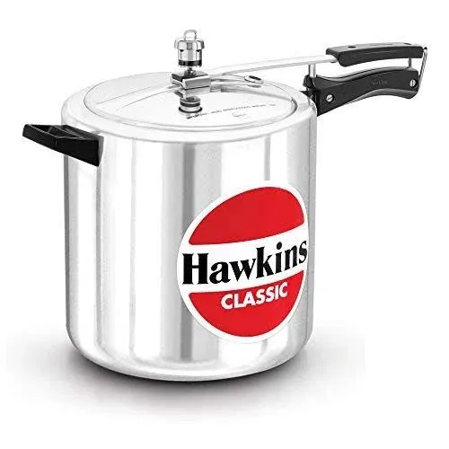 Hawkins Classic Aluminum Pressure Cooker, 12 Litre, Silver on OnBuy